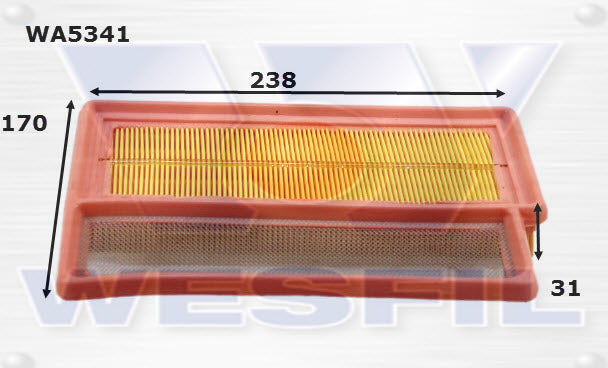 Wesfil Air Filter - WA5341 — A1 Autoparts Niddrie