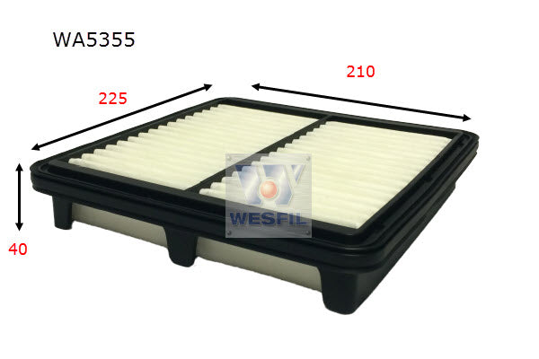 Wesfil Air Filter - WA5355 (A1887)