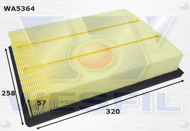 Wesfil Air Filter - WA5364 (A1876)