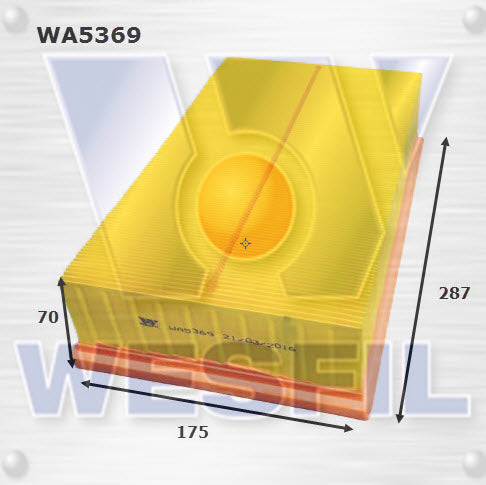 Wesfil Air Filter - WA5369 (A1858)