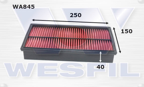 Wesfil Air Filter - WA845 (A487)