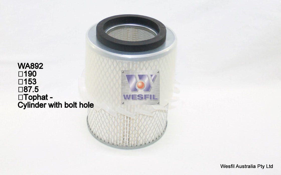 Wesfil Air Filter - WA892 (HDA5839)