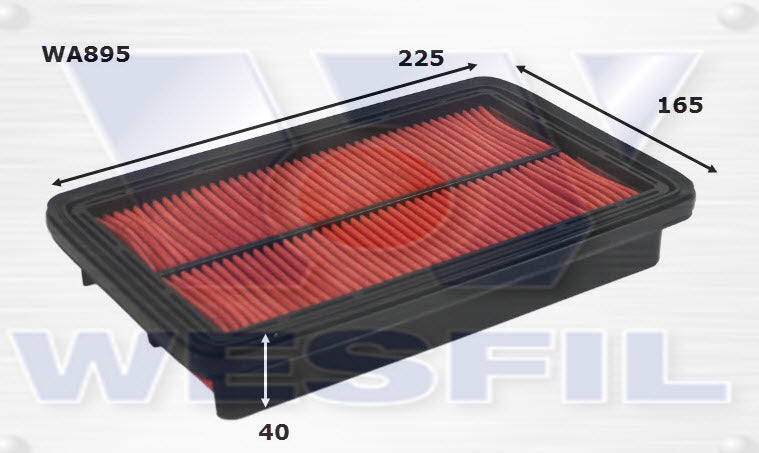 Wesfil Air Filter - WA895 (A1206 / A1620)