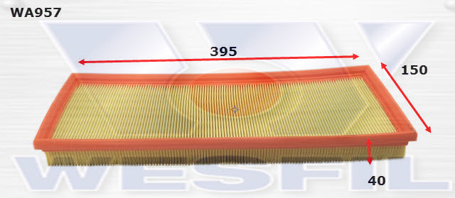 Wesfil Air Filter - WA957 (A1325)