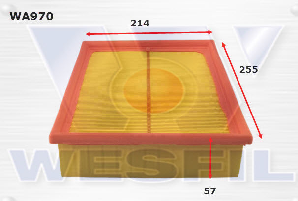 Wesfil Air Filter - WA970 (A1434)