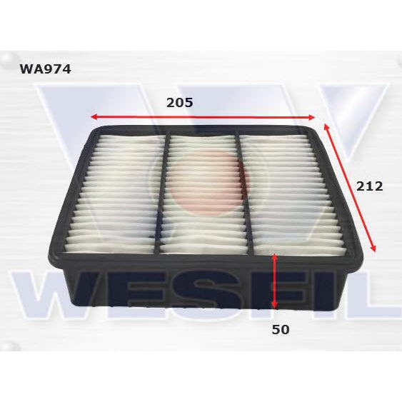 Wesfil Air Filter - WA974 (A1311) - Mitsubishi