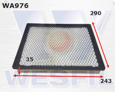 Wesfil Air Filter - WA976 (A1332)