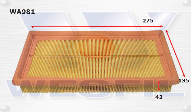 Wesfil Air Filter - WA981 (A1409 / A1435)