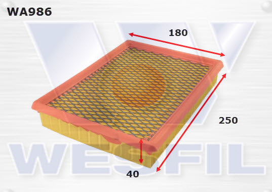 Wesfil Air Filter - WA986 (A1316)