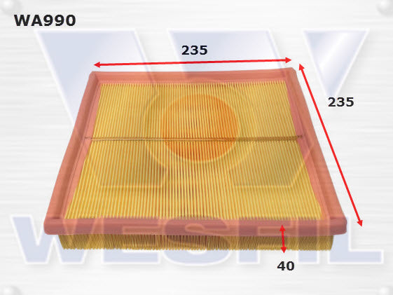 Wesfil Air Filter - WA990 (A1480)