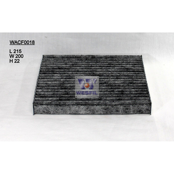 Wesfil Cabin/Pollen Air Filter - WACF0018 - RCA120C RCA187P - A1 Autoparts Niddrie
 - 1