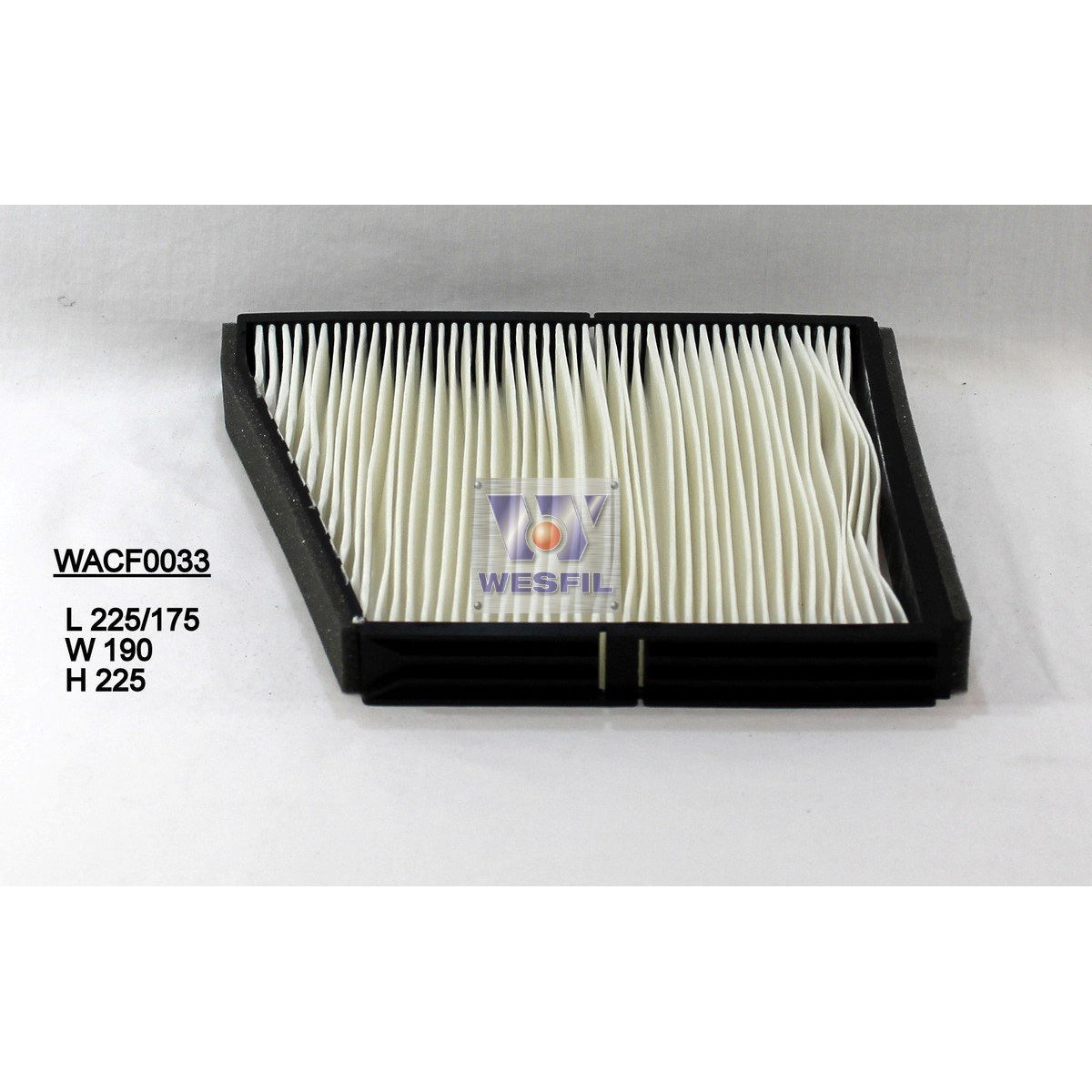Wesfil Cabin/Pollen Air Filter - WACF0033 - RCA124P — A1 Autoparts Niddrie