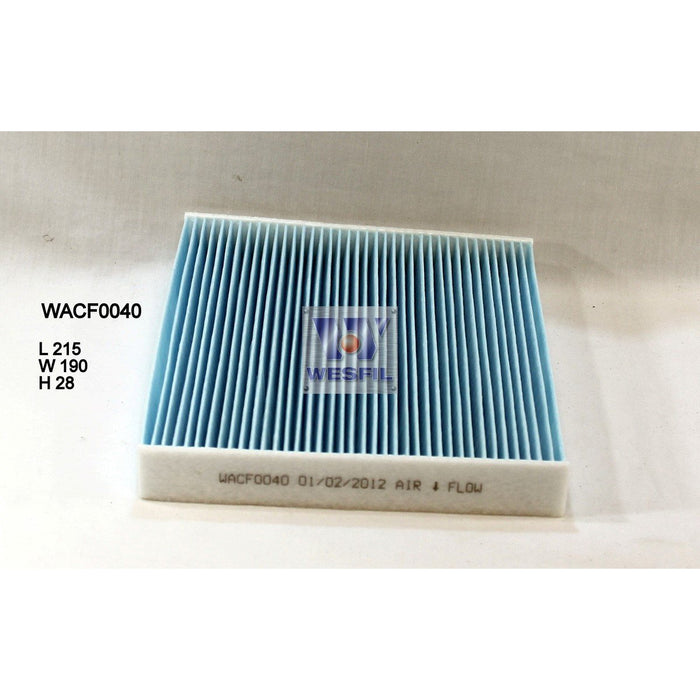 Wesfil Cabin/Pollen Air Filter - WACF0040 - RCA164P - A1 Autoparts Niddrie
 - 1