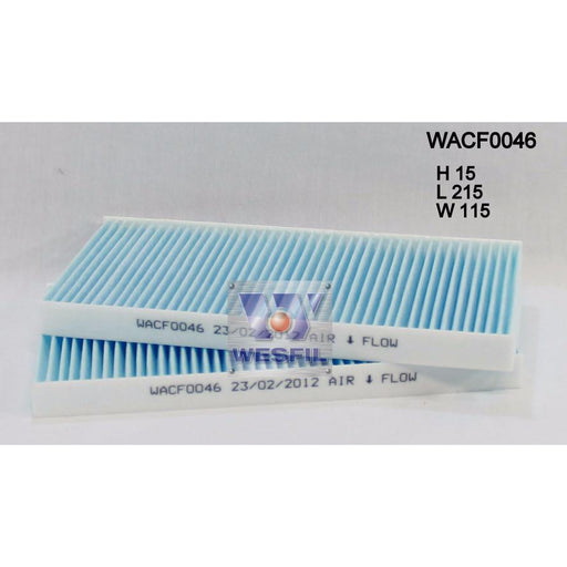 Wesfil Cabin/Pollen Air Filter - WACF0046 - RCA195P - A1 Autoparts Niddrie
 - 1