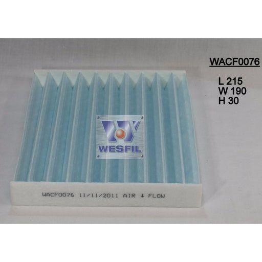 Wesfil Cabin/Pollen Air Filter - WACF0076 - RCA178P - A1 Autoparts Niddrie
 - 1