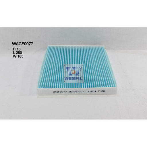 Wesfil Cabin/Pollen Air Filter - WACF0077 - RCA188P - A1 Autoparts Niddrie
 - 1