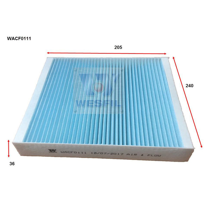 Wesfil Cabin/Pollen Air Filter - WACF0111 - RCA224P