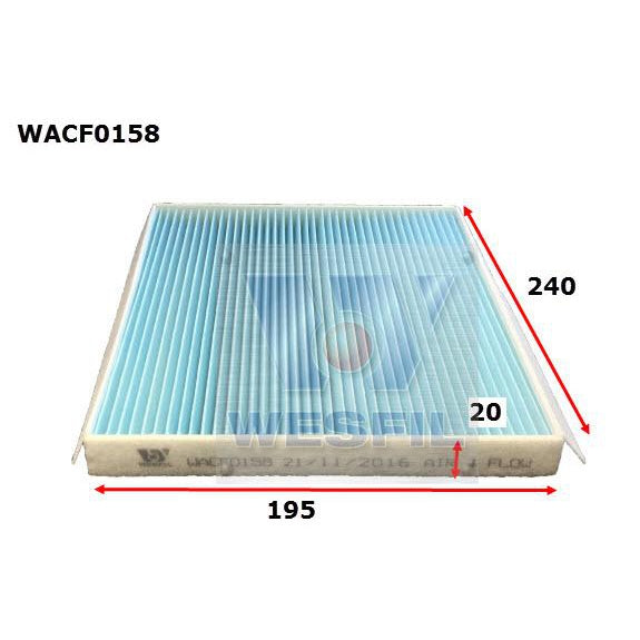 Wesfil Cabin/Pollen Air Filter - WACF0158 - RCA211P