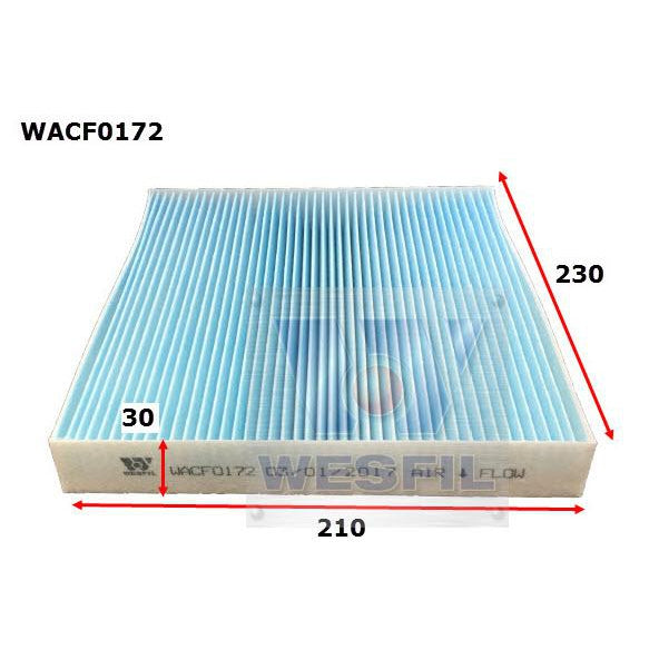 Wesfil Cabin/Pollen Air Filter - WACF0172 - RCA227P