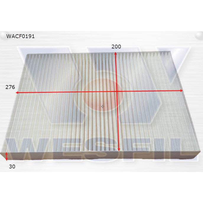 Wesfil Cabin/Pollen Air Filter - WACF0191 - RCA322P