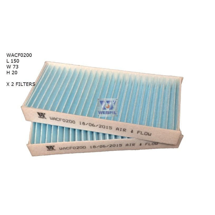 Wesfil Cabin/Pollen Air Filter - WACF0200 - RCA384P