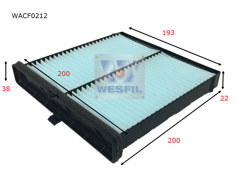 Wesfil Cabin/Pollen Air Filter - WACF0212 - RCA323P