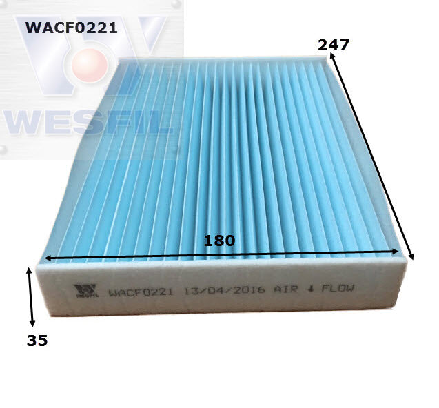 Wesfil Cabin/Pollen Air Filter - WACF0221 - RCA329P