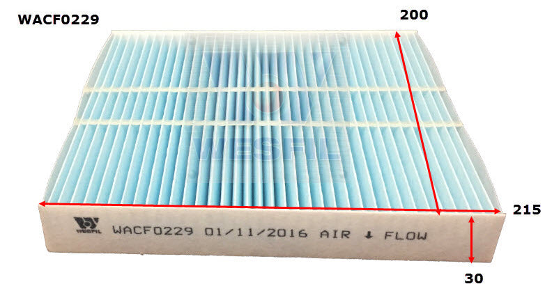 Wesfil Cabin/Pollen Air Filter - WACF0229 - RCA386MS