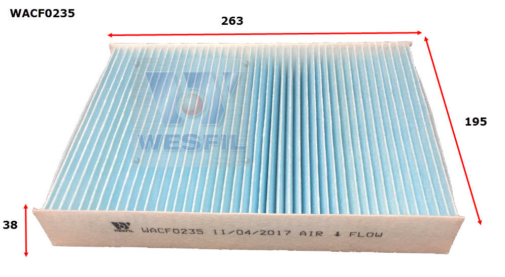 Wesfil Cabin/Pollen Air Filter - WACF0235 - RCA385P