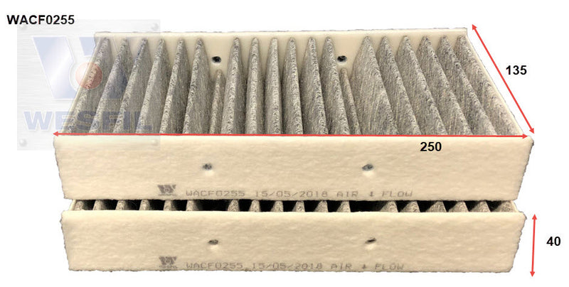 Wesfil Cabin/Pollen Air Filter - WACF0255