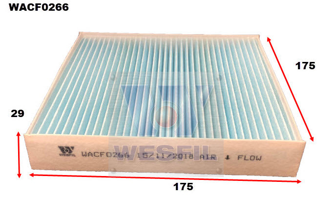 Wesfil Cabin/Pollen Air Filter - WACF0266 - RCA373P