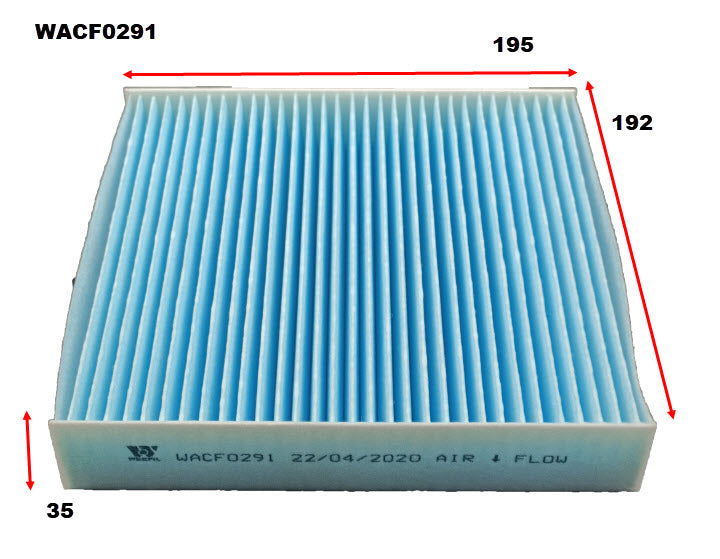 Wesfil Cabin/Pollen Air Filter - WACF0291
