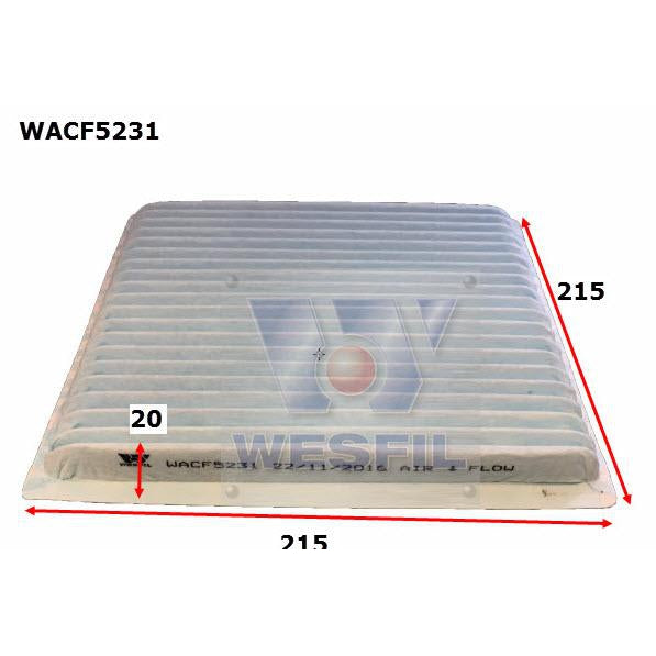 Wesfil Cabin/Pollen Air Filter - WACF5231 - RCA104P