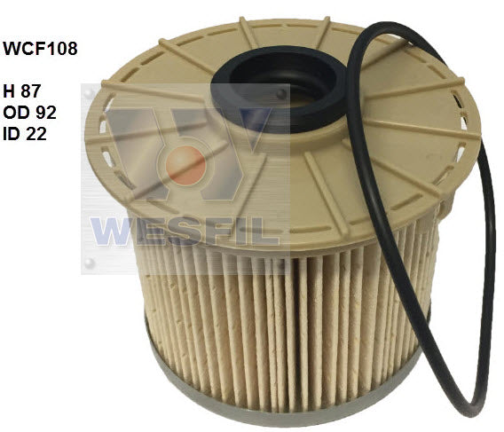Wesfil Diesel Fuel Filter - WCF108 (R2656P)
