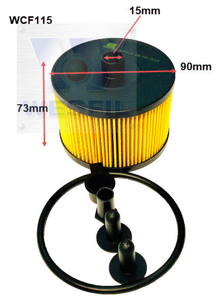 Wesfil Diesel Fuel Filter - WCF115 (R2641P)