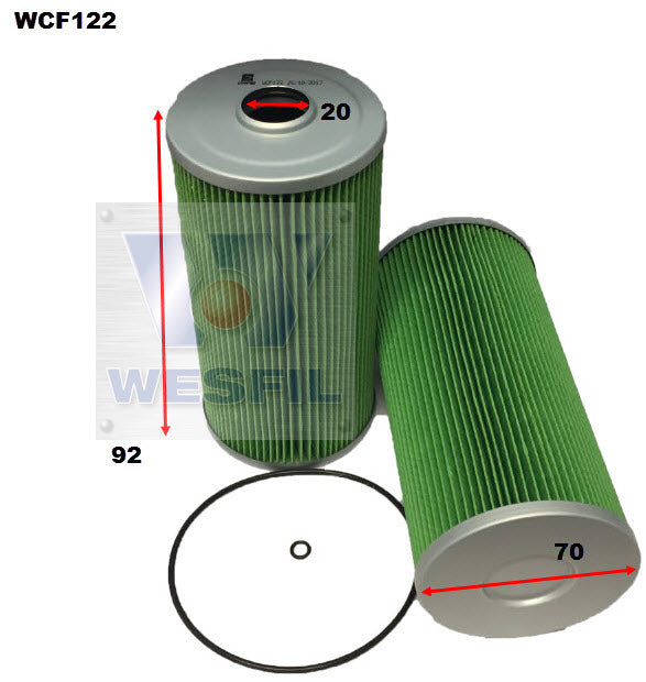 Wesfil Diesel Fuel Filter WCF122 (R2692P) — A1 Autoparts Niddrie
