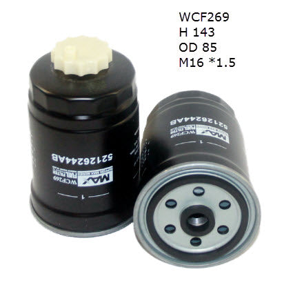 Wesfil Diesel Fuel Filter - WCF269NM (Z967)
