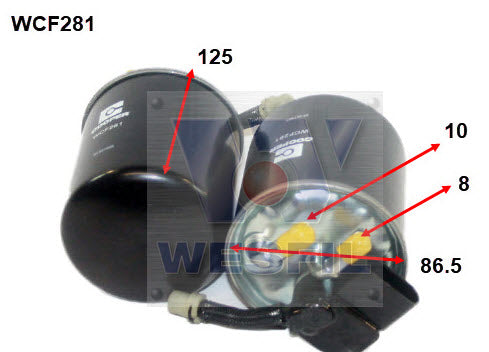 Wesfil Diesel Fuel Filter - WCF281