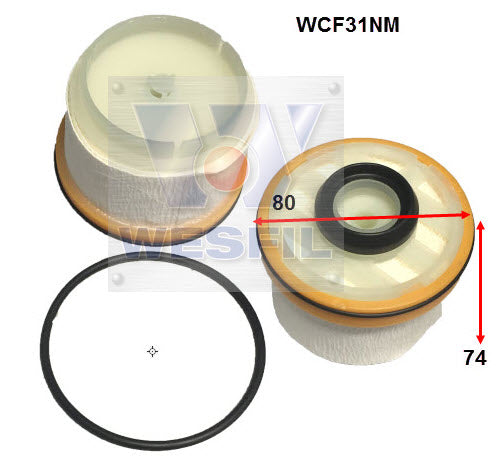 Wesfil Diesel Fuel Filter - WCF31NM (R2619P)