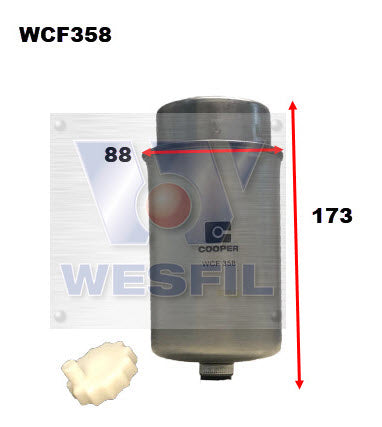 Wesfil Diesel Fuel Filter - WCF358