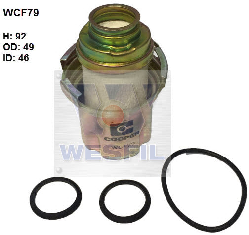 Wesfil Fuel Filter - WCF79 (R2626P)