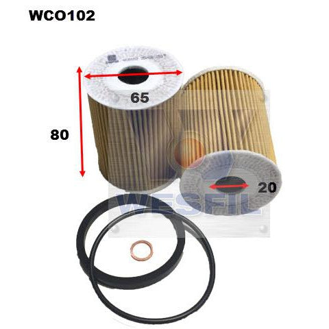 Wesfil Oil Filter - WCO102 (R2658P)