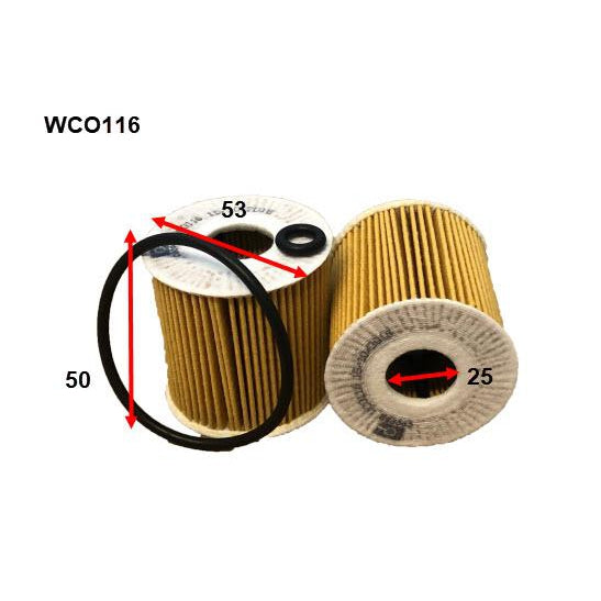 Wesfil Oil Filter - WCO116 (R2668P)
