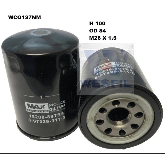 Wesfil Oil Filter - WCO137NM (Z701)