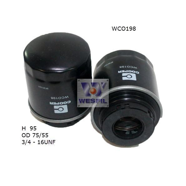 Wesfil Oil Filter - WCO198