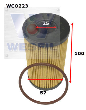 Wesfil Oil Filter - WCO223 (R2858P)