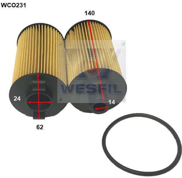 Wesfil Oil Filter - WCO231 (R2868P)