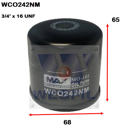 Wesfil Oil Filter - WCO242NM (Z1096)