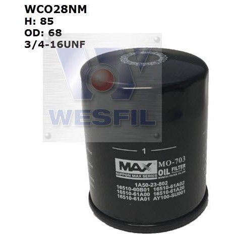 Wesfil Oil Filter - WCO28NM (Z734)