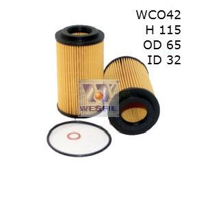 Wesfil Oil Filter - WCO42 (R2675P)